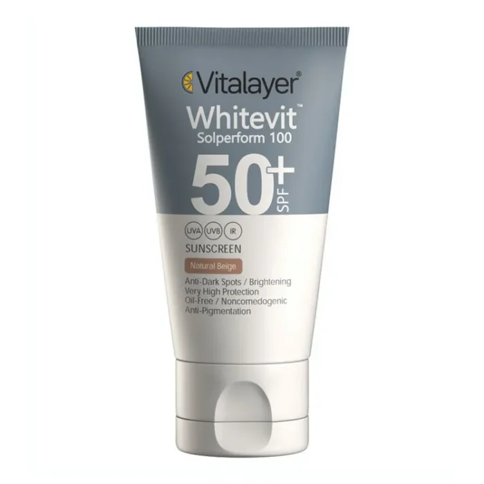 فلوئید ضد آفتاب SPF50 وایت ویت ویتالیر