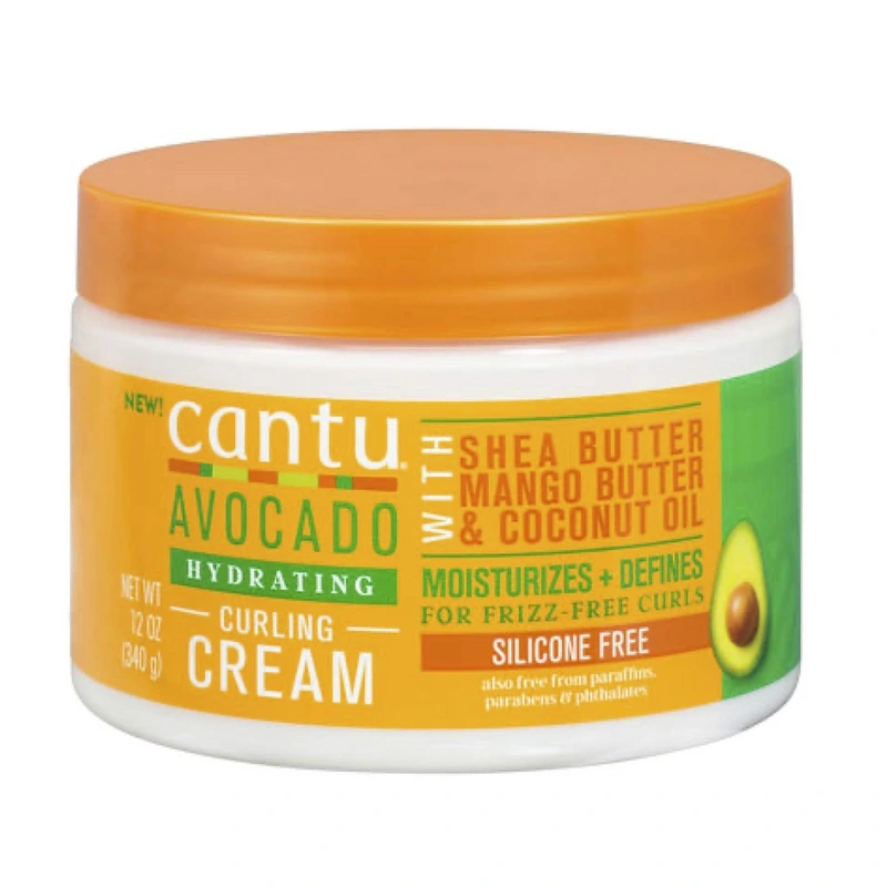 کرم فر کننده موی آووکادو کانتو Cantu Hydrating Curling Cream