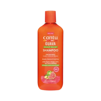 شامپو ضد شوره گواوا کنتو مناسب موهای فر و حالت دار cantu guava scalp nourishing treatment shampoo