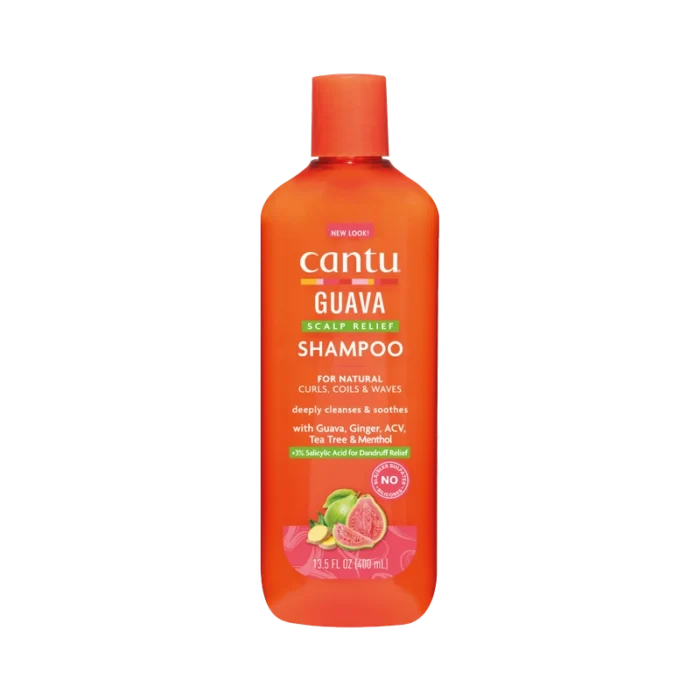 شامپو ضد شوره گواوا کنتو مناسب موهای فر و حالت دار cantu guava scalp nourishing treatment shampoo