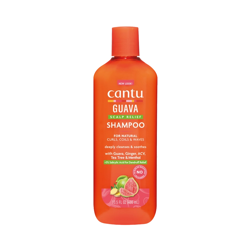 شامپو ضد شوره گواوا کنتو مناسب موهای فر و حالت دار cantu guava scalp nourishing treatment shampoo